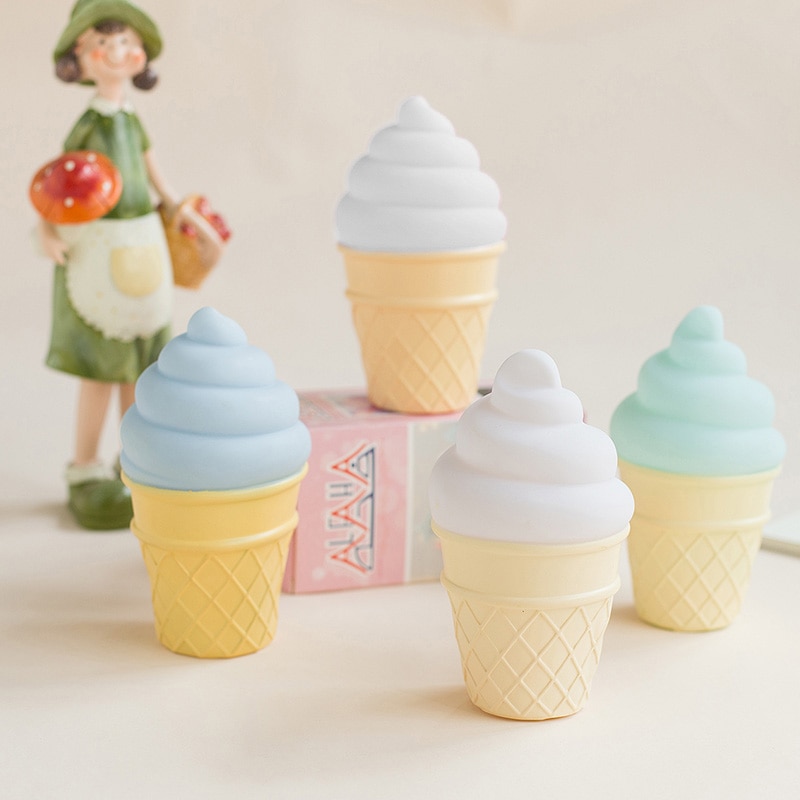 Decorative Lights Silicone Ice Cream Toy